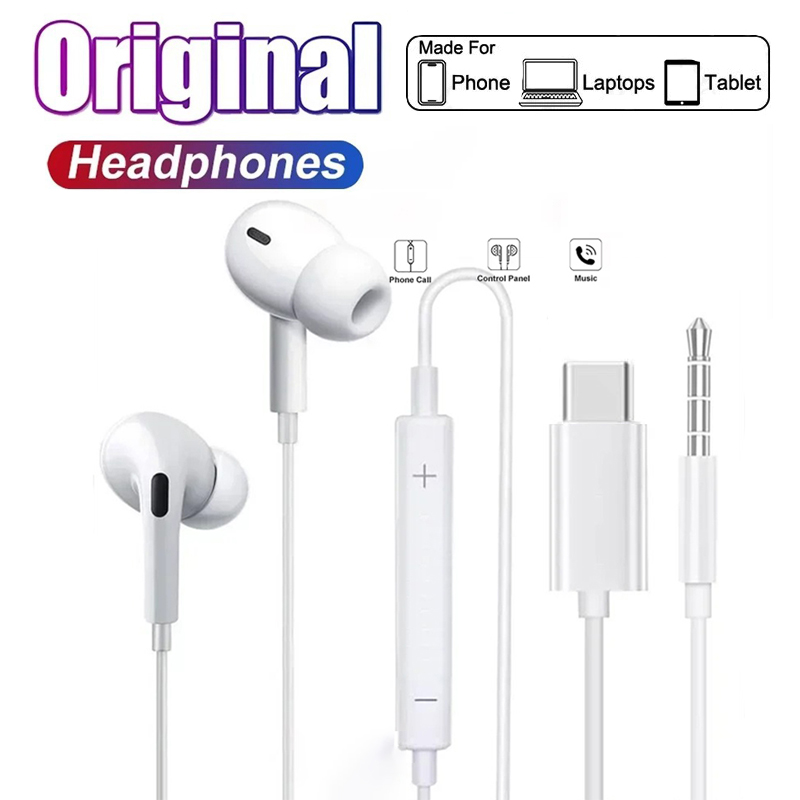 Laptop Accessories Headphones - Auricolari In-Ear Originali per Xiaomi, Samsung,