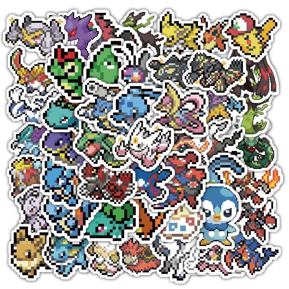 60 Adesivi Pokémon Pixel, Simp - Laptop Accessories Diy recensione e prezzo