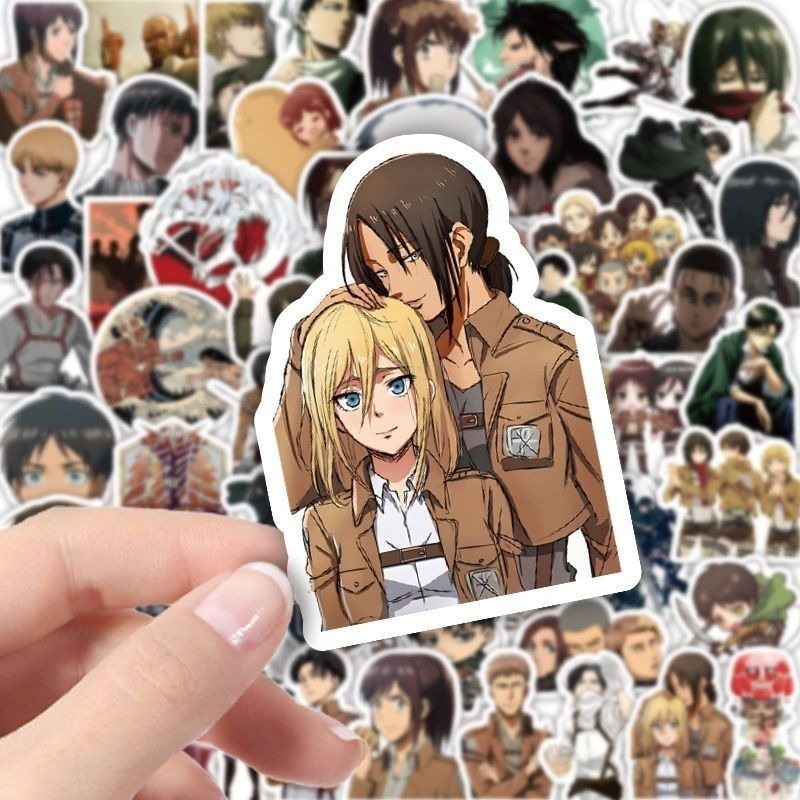 60 Pezzi Adesivi Anime Attack  - Laptop Accessories Diy recensione e prezzo